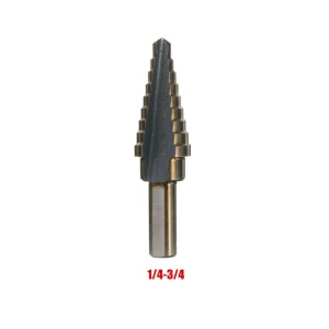 HHIP 1/4-3/4″ HIGH SPEED STEEL STEP DRILL WITH 9 STEPS (5000-0015)