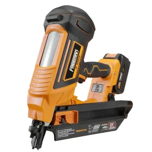 Freeman PE20V2183 20 Volt Cordless and Brushless 21 Degree 3-1/4″ Framing Nailer Kit with Lithium Io - view 2