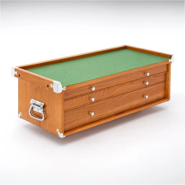 Grizzly Industrial 26″ Series 3-Large Drawer Red Oak Mid-Riser (T33973)