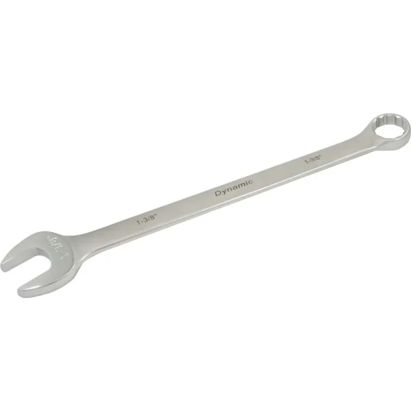 Dynamic Tools 1-3/8″ 12 Point Combination Wrench, Contractor Series, Satin Finish (D074344)