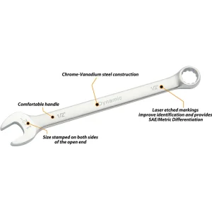 Dynamic Tools 1-3/8″ 12 Point Combination Wrench, Contractor Series, Satin Finish (D074344) - view 2