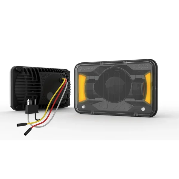 Vivid Lumen Triple Threat Heated 4×6 Low Beam Black (19001)