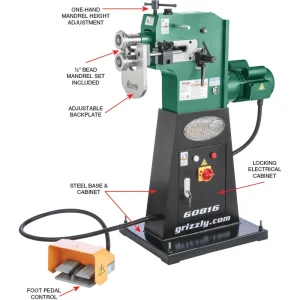 Grizzly Industrial Heavy-Duty Bead Roller (G0816) - view 3