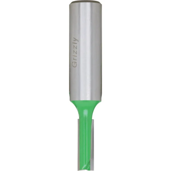 Grizzly Industrial Double Fluted Straight Bit, 1/2″ Shank (C1008, C1009, C1010, C1017)
