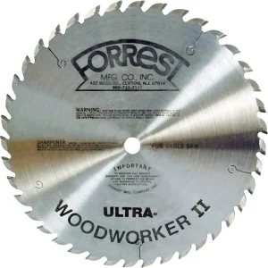 Grizzly Industrial 10″ 40T Ultra Thin Kerf Woodworker II Circular Saw Blade (T33590)