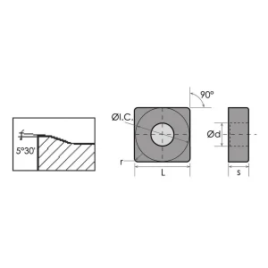HHIP SNMG-543-EM COATED CARBIDE INSERT (6049-0543) - view 4