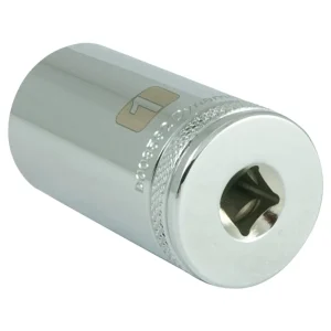 Dynamic Tools 3/8″ Drive 6 Point SAE, 1″ Deep Length, Chrome Finish Socket (D008532) - view 4