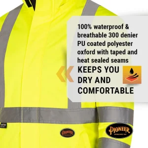 Pioneer Safety Reversible Safety Jacket Hi-Vis Yellow/Black (V1140460U-M) - view 2