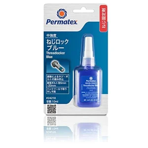 Permatex Medium-Strength Threadlocker Blue 10 ml Bottle (24210)