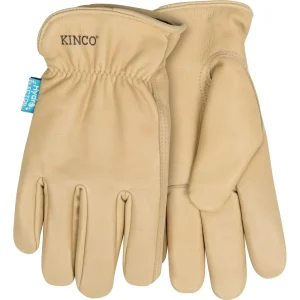 Kinco 398HKPW-M Women’s HydroFlector Tan Premium aquaHIDE Water-Resistant Work Gloves, Medium - view 2
