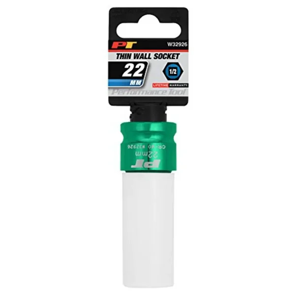 Performance Tool W32926 1/2-Inch Impact Drive 22mm Thin Wall Socket