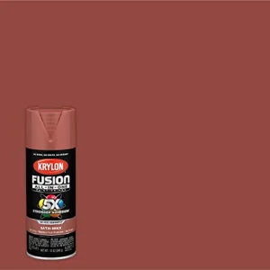 Krylon Fusion K02733007 All-In-1 Spray Paint for Indoor/Outdoor Use, Satin Brick - view 2