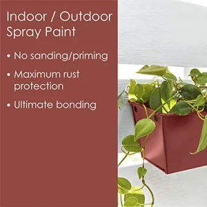 Krylon Fusion K02733007 All-In-1 Spray Paint for Indoor/Outdoor Use, Satin Brick - view 3
