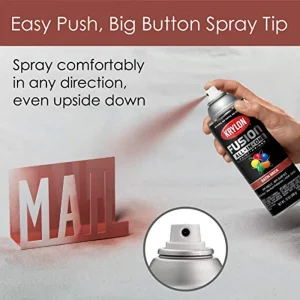 Krylon Fusion K02733007 All-In-1 Spray Paint for Indoor/Outdoor Use, Satin Brick - view 4