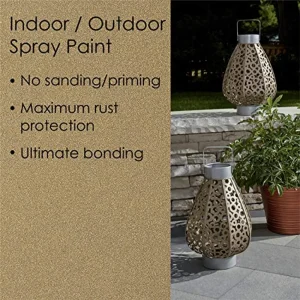 Krylon Fusion K02770007 All-In-1 Spray Paint for In/Outdoor Metallic Gold 12 Oz - view 3