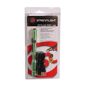 Streamlight Stylus Pro USB 350-Lumen Rechargeable Pen Light Lime Green (66144)