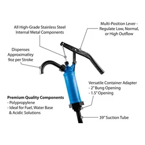 Performance Tool W54268 Lever Action General Purpose Barrel Drum Pump Dispenser - view 4