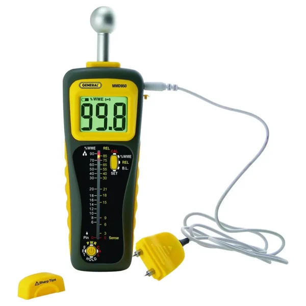 General Tools Deep Sensing Moisture Meter w/ Spherical Sensor (MMD950)