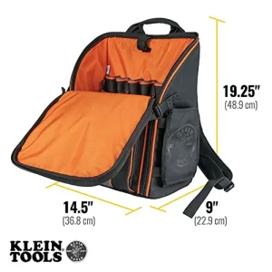 Klein Tools 55482 Tool Bag Backpack, Tradesman Pro Tool Organizer w/ 21 Pockets - view 3