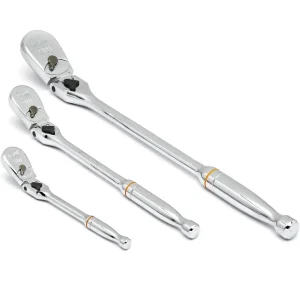 Gearwrench 81276T 3 Pc. 1/4″, 3/8″ & 1/2″ Drive 90-Tooth Locking Ratchet Set - view 3