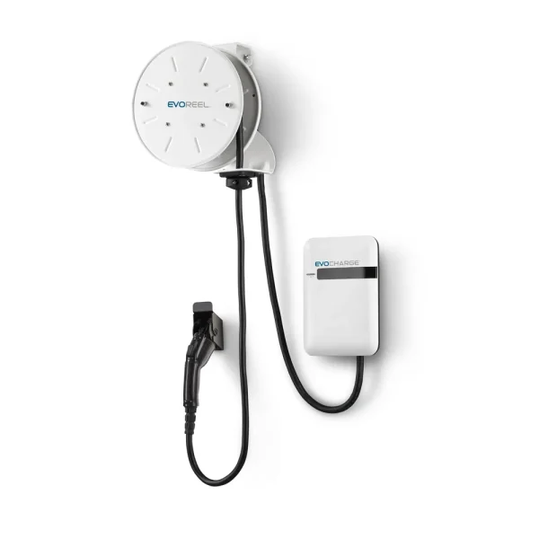 EvoCharge iEVSE WiFi Enabled EV Charger & 22′ EVOREEL (EVC4AB0C2B1A1)