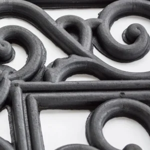 AmeriHome RMATDE42 4 Ft x 2 Ft Decorative Scrollwork Entryway Rubber Door Mat - view 3