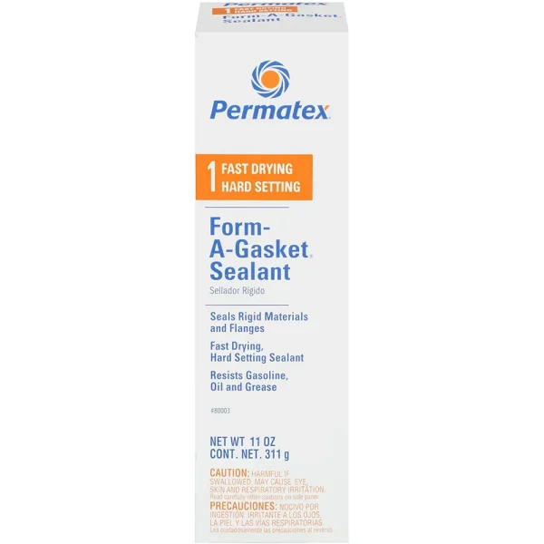 Permatex Form-A-Gasket #1 Sealant, Fast Dry Rigid Cure, 11 oz Tube (80003)