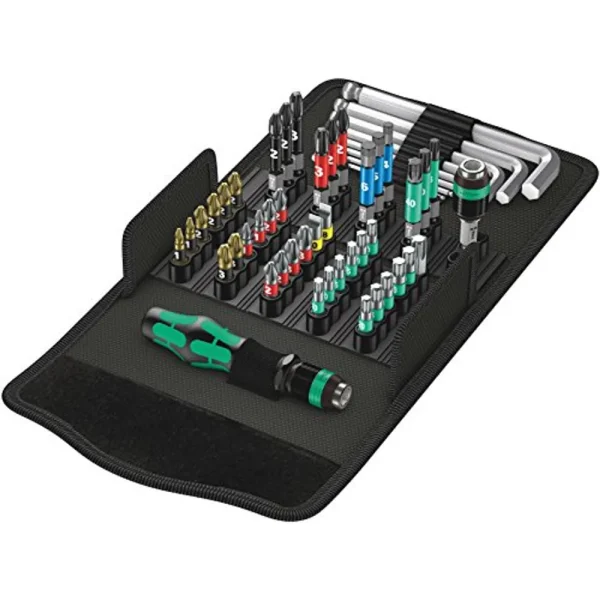 Wera 05057460001 Kk 100 52 Pc Very Compact Pouch Set Metric