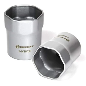 Powerbuilt 647067 Alltrade 2-9/16″ 6 Pt. Rounded Wheel Bearing Lock Nut Socket