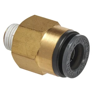 S.U.R. & R Straight Male Connector 3/8″ Tube X 1/8″ NPT (ABM320)
