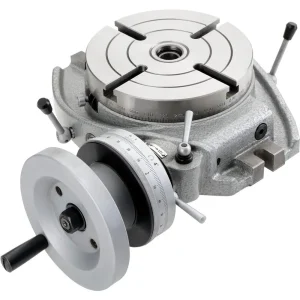 Shop Fox 6 Inch Rotary Table 4 T-Slots 4 Degree Rotation Hand Wheel (M1078) - view 4