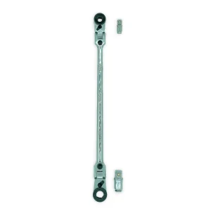 VIM Tools Dual Flex Head 1/4″ & 3/8″ Ratchet with Removable Drives (HBR1046)