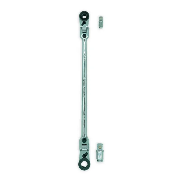 VIM Tools Dual Flex Head 1/4″ & 3/8″ Ratchet with Removable Drives (HBR1046)