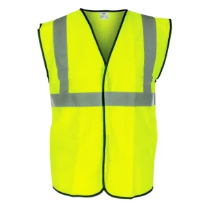 SAS Safety 690-1209 ANSI Class-2 Safety Vest, Yellow, Large