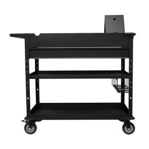 Montezuma MUC4039B 40 in. Steel Tool Cart with Power Tool Holder and Power Strip - view 2