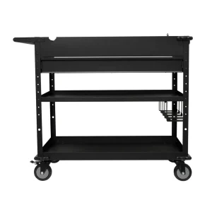 Montezuma MUC4039B 40 in. Steel Tool Cart with Power Tool Holder and Power Strip - view 3