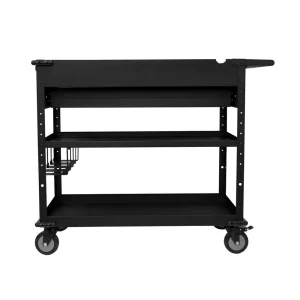 Montezuma MUC4039B 40 in. Steel Tool Cart with Power Tool Holder and Power Strip - view 4