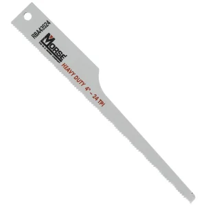 M.K. Morse RBA43524T05 24 TPI Air Saw Blade (5 Pack), 4″ X 1/2″ X 0.035″