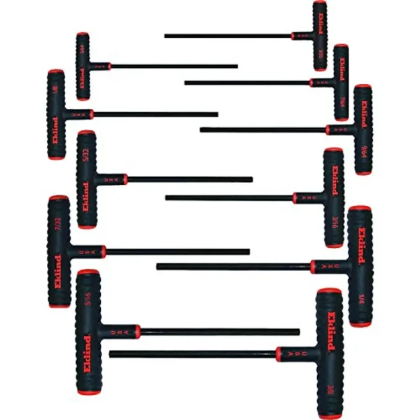 Eklind 60911 11-Piece Power T-Handle Hex Key Set with Pouch
