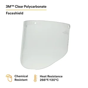 3M WP96 Clear Polycarbonate Replacement Faceshield (82701) - view 2