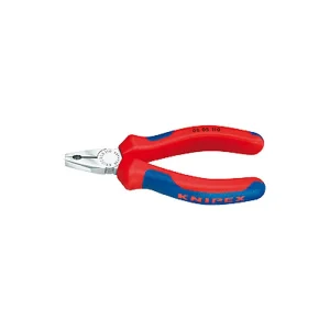 Knipex 4 1/4-Inch Combination Pliers, Black Atramentized with Multi-Component Grips (0805110) - view 2