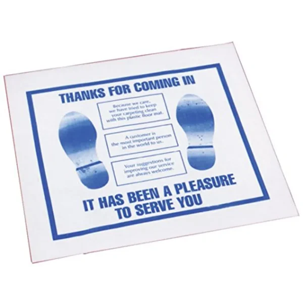 John Dow Heavy-Duty Plastic Disposable Vehicle Floor Mat 500-Pack (FM-3-H)