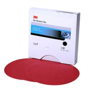 3M 01110 Red Abraisve Stikit Disc, 6″, P240, 100 Per Roll