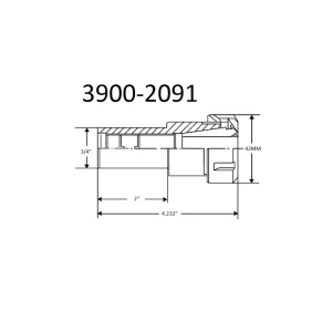 PRO-SERIES PRO-SERIES 3/4 X 2″ ER-25 STRAIGHT SHANK COLLET CHUCK (3900-2091) - view 3