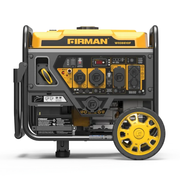 Firman Gas Inverter Portable Generator 4200/3650 Watt Recoil Start Open Frame CO Alert 50 ST CAN (W03661OF)