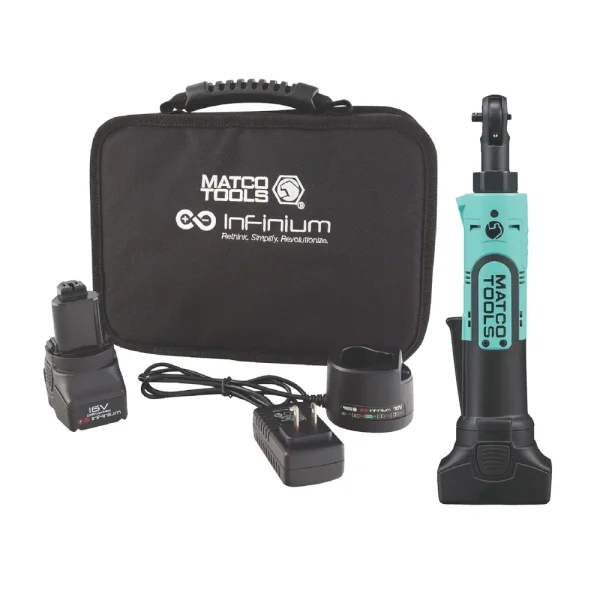 16V CORDLESS INFINIUM™ 1/4″ BRIDGED RATCHET KIT – TEAL