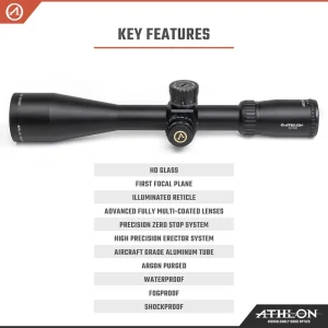 Athlon Optics Ares BTR GEN2 HD 2.5-15×50 APRS5 FFP IR MIL Reticle (212012) - view 2