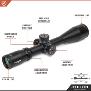 Athlon Optics Ares BTR GEN2 HD 2.5-15×50 APRS5 FFP IR MIL Reticle (212012) - view 3