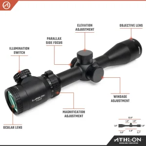 Athlon Optics Talos 3-12×40 Shotgun BDC 250 IR MOA Reticle (215005) - view 3