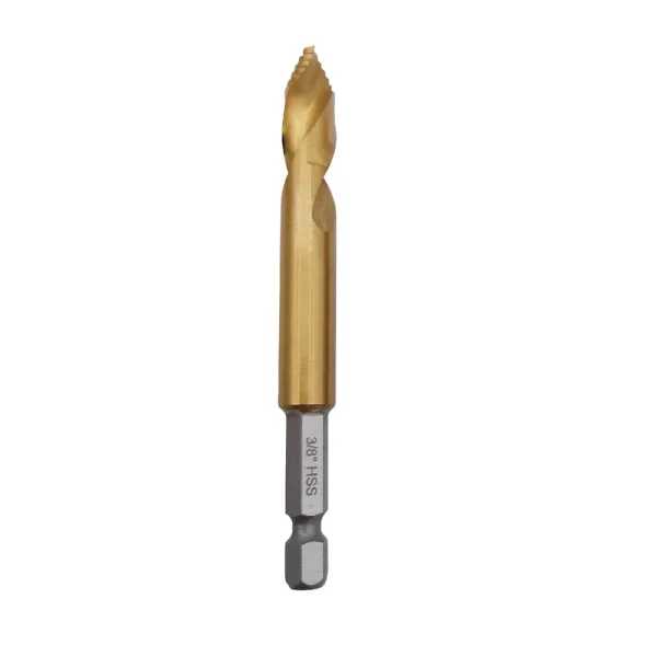3/8″ HYPER-STEP QUICK-CHANGE HIGH SPEED STEEL STUBBY DRILL BIT